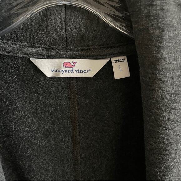 Vineyard Vines Charcoal Grey Open Front Cardigan - Picture 9 of 9